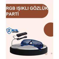 Renkli Led Işıklı Eğlence Gözlüğü Parti Aksesuarı