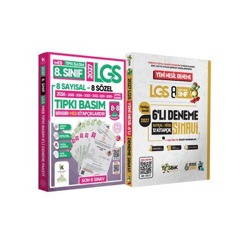 2027 8 sınıf Lgs 8+8 Tıpkı Basım Çıkmış Soru ve 6lı Tüm Yıl Deneme Paketi Dijital Çözümlü TG