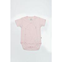 Bistyle Bistyle Organik Natural Basic Style Kruvaze Yarım Kol Body BS17101 Pembe
