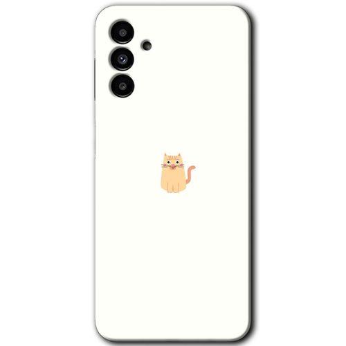 Galaxy A13 5G Kılıf HD Desen Baskılı Arka Kapak - Cat Minimalism