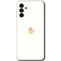 Galaxy A13 5G Kılıf HD Desen Baskılı Arka Kapak - Cat Minimalism
