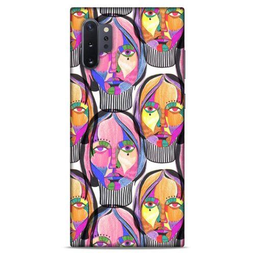Lopard Samsung Galaxy Note 10 Plus Uyumlu Kılıf Sürreal Yüzler ♀ (1) Kılıfı Baskılı