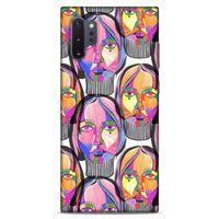 Lopard Samsung Galaxy Note 10 Plus Uyumlu Kılıf Sürreal Yüzler ♀ (1) Kılıfı Baskılı