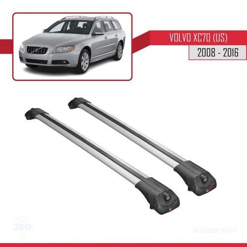 Volvo XC70 (US) 2008-2016 Arası ile uyumlu ACE-1 Ara Atkı Tavan Barı GRİ