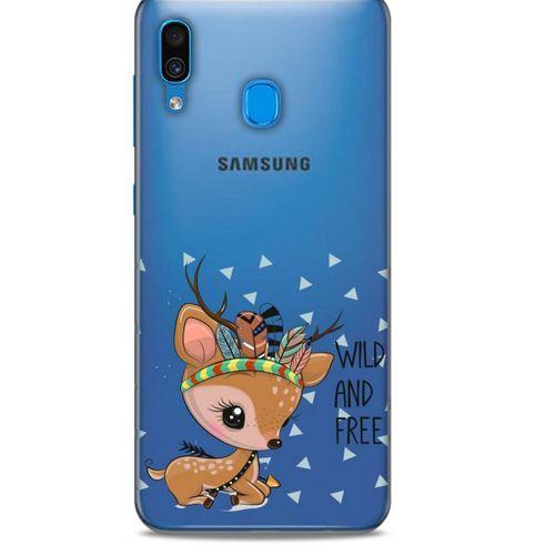 Zoologix (50) Samsung Galaxy A20s Şeffaf Kılıf Silikon Desenli
