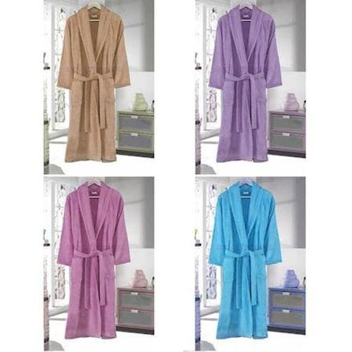 Bornoz Klasik Pamuklu Mavi Kapüşonsuz PS3644