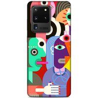 Lopard Samsung Galaxy S20 Ultra Uyumlu Kılıf Soyut Sanat (14) Desenli Lansman Kılıf