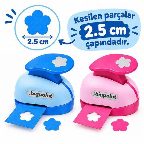 Bigpoint Şekilli Delgeç 2.5cm Çiçek