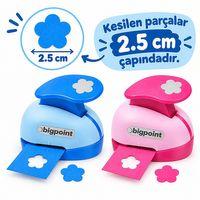 Bigpoint Şekilli Delgeç 2.5cm Çiçek