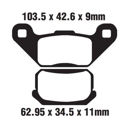 ATV Atv Atv-Buggy Arka Fren Disk Balatası Fa431 A Kalite