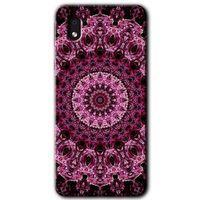 Galaxy A01 Core Kılıf HD Desen Baskılı Arka Kapak - Mandala Patterns Kaleidoscope + Kırılmaz Cam