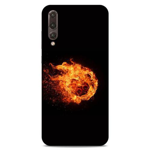 Lopard Huawei P20 Pro Uyumlu Kılıf FireX (29) Arka Koruma Kılıfı Ateş Topu