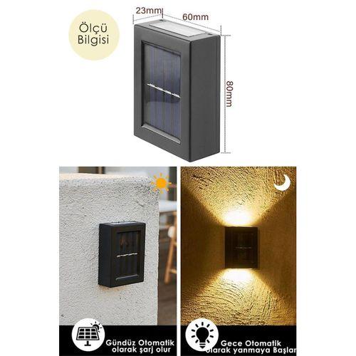 Zhltools Çift Taraflı Solar Aplik Bahçe Aydınlatma Lambası