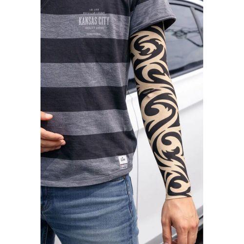 Giyilebilir Kol Dövmesi Çorap Dövme 3d Baskılı Kol Bacak Dövme 2 Adet Model 14