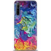 Realme 6i Kılıf HD Baskılı Kılıf - Colors + Tam Ekran Koruyucu