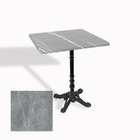 Dockers Çipa 1004 Döküm Ayak Kare Masa 60X60 cm - (Werzalit, Wermodin ve Allzalit Tabla) - Light Temperado