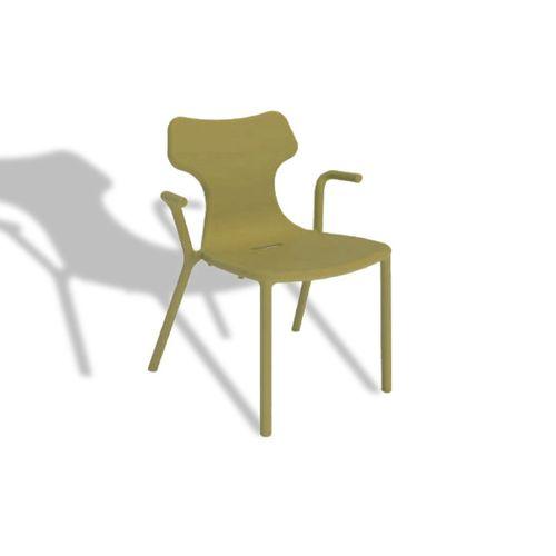 Dockers Play Kollu Polipropilen Sandalye - Kapiçino (4 Adet Fiyatıdır)