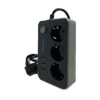 Akım Korumalı 3 Prizli 3 USB Girişli Uzatma Kablosu