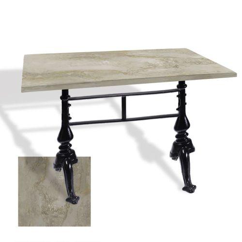 Dockers Çipa 3001 Döküm Ayak Masa 70x120 cm - (Werzalit, Wermodin ve Allzalit Tabla) - Irony