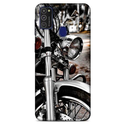 Samsung Galaxy M21 Uyumlu Kılıf Motorsiklet (49) Ultra Silikon Kılıf Harley