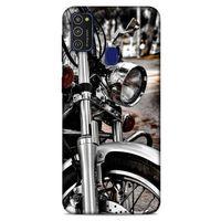 Samsung Galaxy M21 Uyumlu Kılıf Motorsiklet (49) Ultra Silikon Kılıf Harley