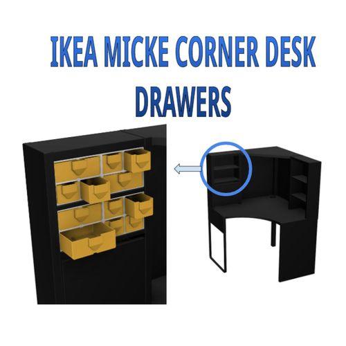 Ikea Micke Köşe Masa Çekmeceleri - 6907530