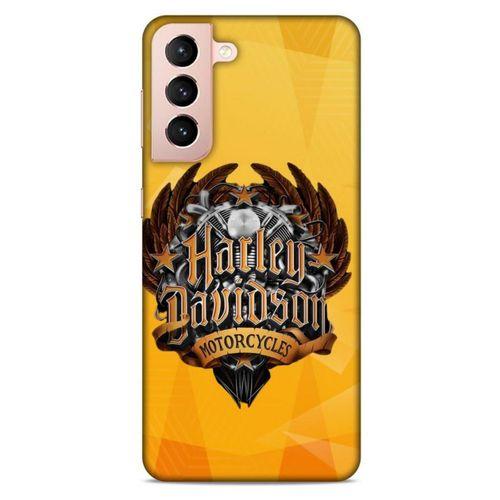 Samsung Galaxy S21 Uyumlu Kılıf Motorsiklet (37) Silicone Cover Harley Davidson