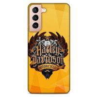 Samsung Galaxy S21 Uyumlu Kılıf Motorsiklet (37) Silicone Cover Harley Davidson