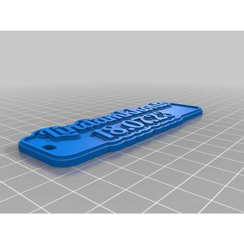 My Customized Multiline Tag Or Keychain (Bu ürün Sadece Plastik parçadır - Almadan Önce Soru Sorabilirsiniz)