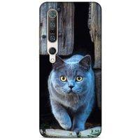 Lopard Xiaomi Mi 10 Pro Uyumlu Kılıf Kediler (48) Bumper Kılıf Duman