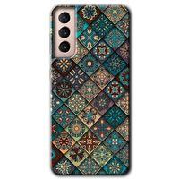 Samsung Galaxy S21 Plus Kılıf HD Desen Baskılı Arka Kapak - Mandala Desen