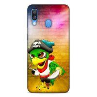 Lopard Samsung Galaxy A40 Uyumlu Kılıf GameX (28) Arka Kapak Korsan Papağan