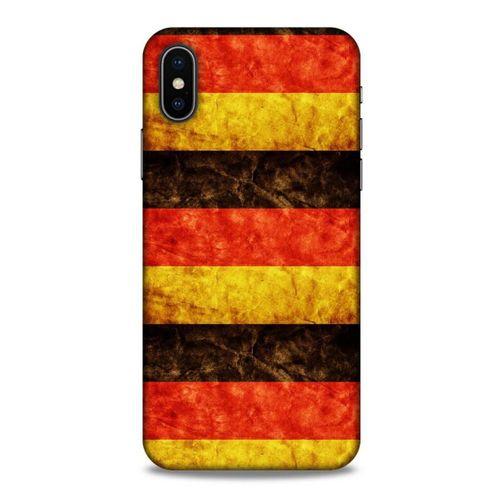 Apple iPhone XS Kılıf Almanya (8) Baskılı Kılıf Alman Bayrağı