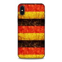 Apple iPhone XS Kılıf Almanya (8) Baskılı Kılıf Alman Bayrağı