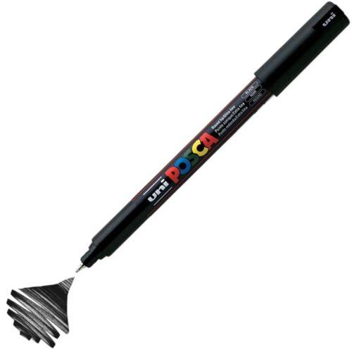 UNİBALL POSCA 0.7 SU BAZLI BOYAMA MARKÖRÜ SİYAH (N)- (UNİ-PC-1MR )