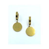 Gold Renk Figürlü  Çelik Küpe