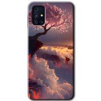 Galaxy M31s Kılıf HD Desen Baskılı Arka Kapak - Uçurumdaki Hayat + Kırılmaz Cam