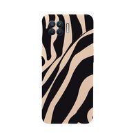 Oppo Reno 4 Lite Zebra Desenli Premium Silikonlu Pembe Telefon Kılıfı