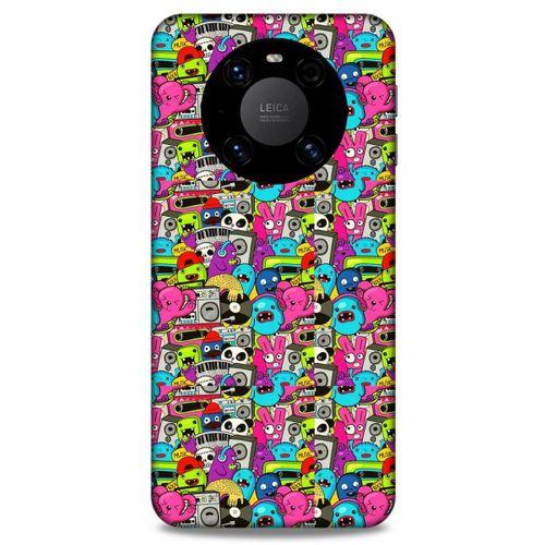 Lopard Huawei Mate 40 Pro Uyumlu Kılıf Graffitix (34) Slim Armor Kılıf