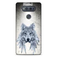 Lopard LG K61 Uyumlu Kılıf Tattoo's (48) Bumper Kılıf Kızılderili Kurt