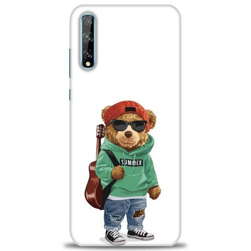 Huawei P Smart S Kılıf HD Baskılı Kılıf - Teddy Bear + Tam Ekran Koruyucu
