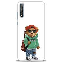 Huawei P Smart S Kılıf HD Baskılı Kılıf - Teddy Bear + Tam Ekran Koruyucu