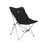 Box&Box Alüminyum Katlanabilir Kamp Sandalyesi, Piknik Sandalyesi, Taşıma Çantalı, Kumaş, Siyah