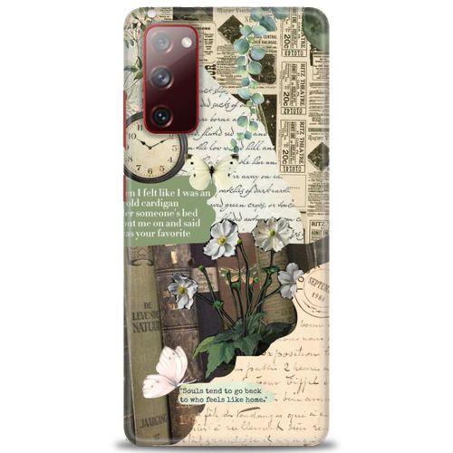 Samsung Galaxy S20 FE Kılıf HD Baskılı Kılıf - Daisy Rose + Tam Ekran Koruyucu