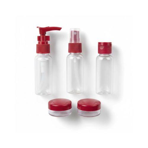 5’li Seyahat Boy Kozmetik Şişe Seti 30 Ml Çantalı Organizer