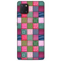 Samsung Galaxy Note 10 Lite Kılıf Patchwork (35) Fit Design Kılıf Toz Pembe Lacivert
