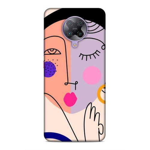 Xiaomi Poco F2 Pro Uyumlu Kılıf Face'X 38 Neo Hybrid Kılıf Pastel