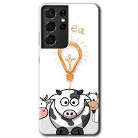 Samsung Galaxy S21 Ultra HD Baskılı Kılıf + 9D Tam Ekran Koruyucu - İdea Lamp