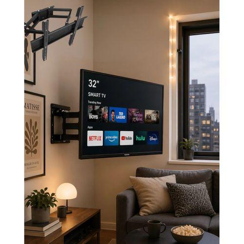 Hareketli Tv Duvar Askısı 32 55 İnç Döner Eğimli Televizyon Atı