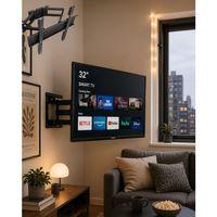 Hareketli Tv Duvar Askısı 32 55 İnç Döner Eğimli Televizyon Atı